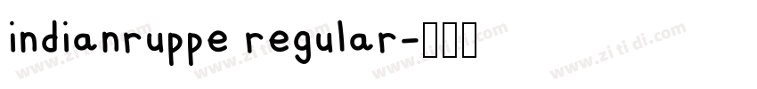 indianruppe regular字体转换